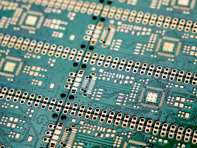 A Close up of a circuit board.